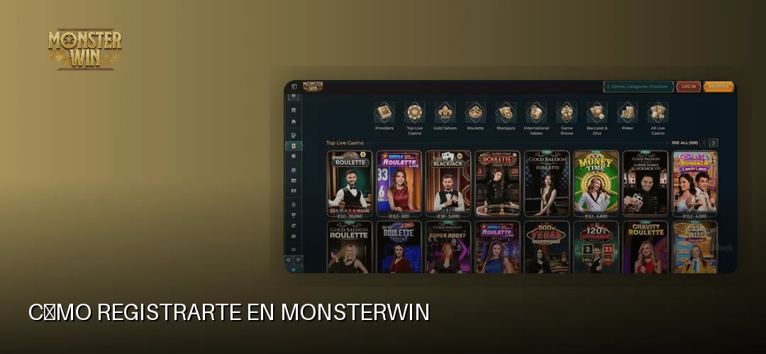 Cómo registrarte en MonsterWin